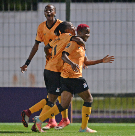 Copper queens celebrate goal at wafcon