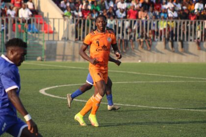 Kingstone Mutandwa during a National Division One match with Atletico Lusaka FC. (Picture via FB/Athletico Lusaka FC)