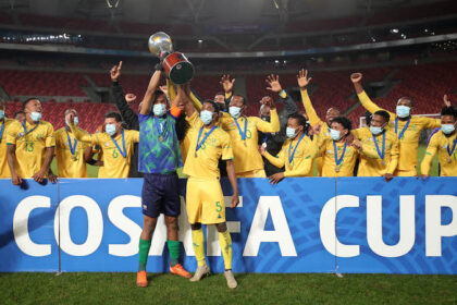 South Africa winners of the 2021 COSAFA Cup final match between South Africa and Senegal at Nelson Mandela Bay Stadium, Port Elizabeth, on 18 July 2021 ©Samuel Shivambu/BackpagePix