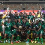 Zambia awarded celebrates during 2022 Cosafa Cup Final match between Namibia and Zambia at Moses Mabhida Stadium on the 17 July 2022 © Sydney Mahlangu/BackpagePix