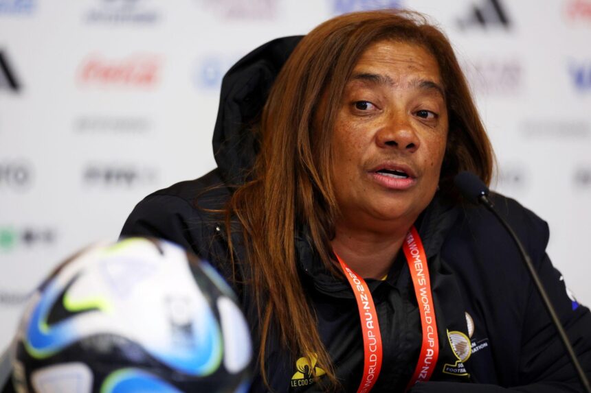 Banyana Banyana coach, Desiree Ellis. (Photo by Matthew Lewis - FIFA/FIFA via Getty Images)