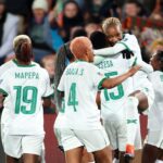Lushomo Mweemba scored Zambia's first ever goal in the history of the World Cup, male or female. (Photo by Buda Mendes/ Getty Images)