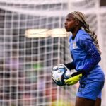 Hazel Nali during the women's international friendly match between Republic of Ireland and Zambia at Tallaght Stadium in Dublin. (Photo By Stephen McCarthy/Sportsfile via Getty Images)