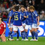 Aoba Fujino (3rd L) of Japan celebrates with teammates after scoring her team's second goal during the FIFA Women's World Cup Australia & New Zealand 2023 Group C match between Japan and Costa Rica at Dunedin Stadium on July 26, 2023 in Dunedin / Ōtepoti, New Zealand. (Photo by Joe Allison - FIFA/FIFA via Getty Images)