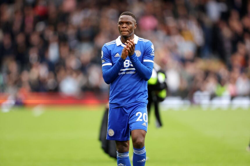 Patson Daka has show support for the Copper Queens who have yet to record a win or score a goal at the 2023 FIFA Women's World Cup. (Photo by Plumb Images/Leicester City FC via Getty Images)