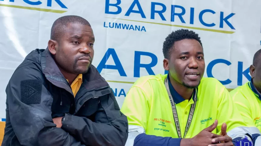 Lameck Banda during his unveiling ceremony at Lumwana Radiants - (Picture via FB/Lumwana Radiants F.C)