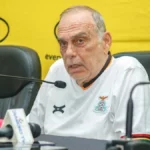 Zambia National Team coach, Avram Grant during a press conference at the Levy Mwanawansa stadium in Ndola. (Picture via FAZ Media)