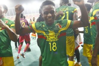 Mali U-23 National Team players celebrating victory - (Picture via CAF online)