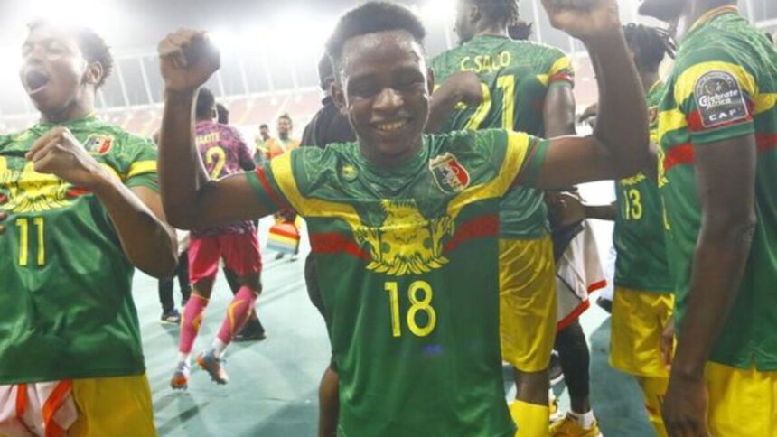 Mali U-23 National Team players celebrating victory - (Picture via CAF online)