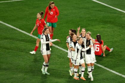 Germany's 6-0 win over the Atlas Lionesses is the tournament's largest margin of victory at the 2023 FIFA Women's World Cup so far. (Photo by Mackenzie Sweetnam - FIFA/FIFA via Getty Images)