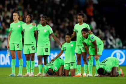 The Super Falcons were eliminated from the 2023 FIFA Women's World Cup by England on post match penalties. (Picture via Getty Images)