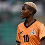 Grace Chanda was Zambia's topscorer at the 2022 Women's Africa Cup of Nations. (Picture via Getty Images)