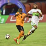 Justin Shonga in action during the 2018 FIFA World Cup qualify match against Algeria. (Photo via AFP)