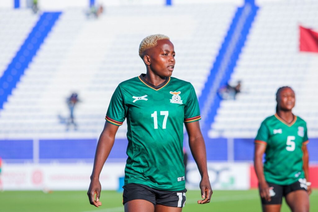 Racheal Kundananji during training in Rabat, Morocco. (Picture via FAZ media)