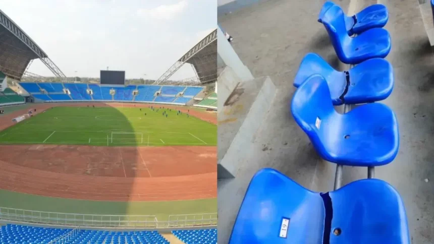239 seats were vandalized at the Bingu National Stadium on Saturday by angry fans.