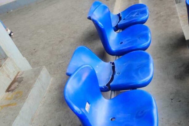 Vandalized seats at the Bingu National Satdium. (Picture-courtesy)