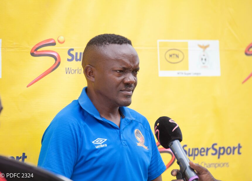 Mwenya Chipepo, head coach of Power Dynamos FC. (Photo via Power Dynamos FC media)