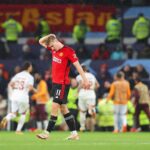 Rasmus Hojlund scored a brace for Manchester United who lost 2-3 at home in the Champions League to Galatasaray. (Photo by James Gill - Danehouse/Getty Images)