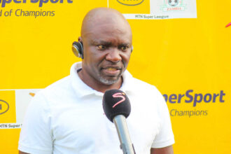 Kabwe Warriors head coach Numba Mumamba. (Photo via Kabwe Warriors FC media)
