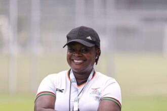 Zambia Women's National Team assistant coach, Florence Mwila. (Picture via FAZ Media)