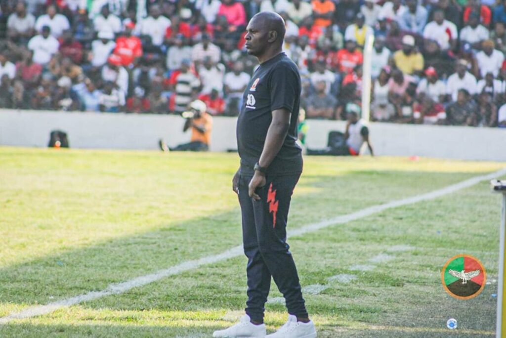 Chisi Mbewe won the Zambian Super League in the 2020/21 season with Red Arrows. (Photo via Red Arrows FC media)