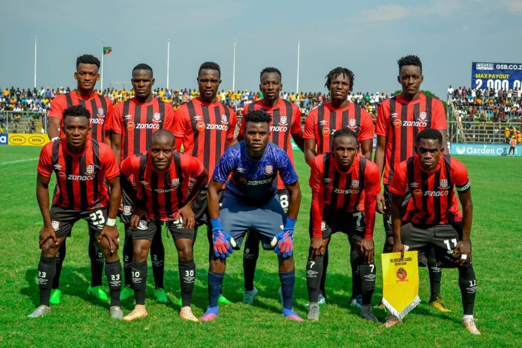 Zanaco squad at Lusaka's Sunset Stadium | Sensational Zanaco Facebook page.