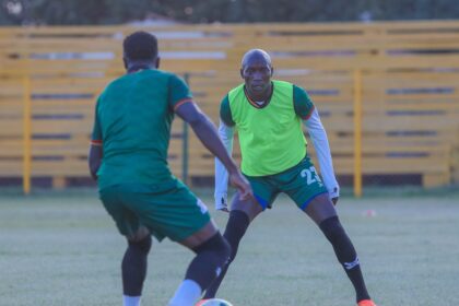 Killian Kanguluma during a training session with the Chipolopolo Boys Dola Hill Stadium in Ndola. (Photo via FAZ Media)