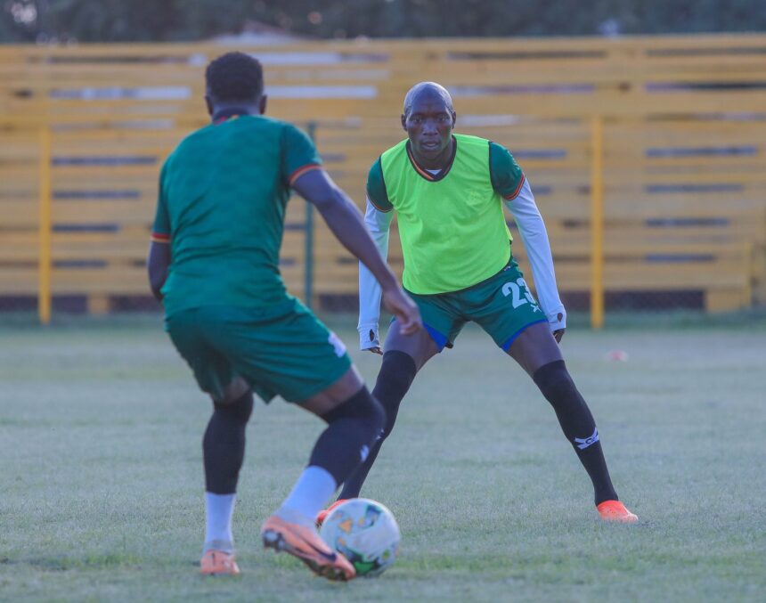 Killian Kanguluma during a training session with the Chipolopolo Boys Dola Hill Stadium in Ndola. (Photo via FAZ Media)