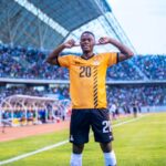 Patson Daka celebrates his brace for Zambia against Congo Brazzaville at the Levy Mwawansa stadium in Ndola on November 17,2023. (Photo via FB/Patson Daka)