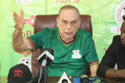 Avram Grant during a press conference at the football house in Lusaka. (Photo/BolaNews Gallery)