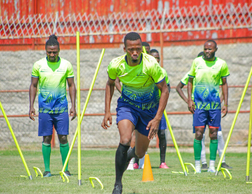 Innocent Kashita during training with Trident FC. (Photo via Trident FC Media)