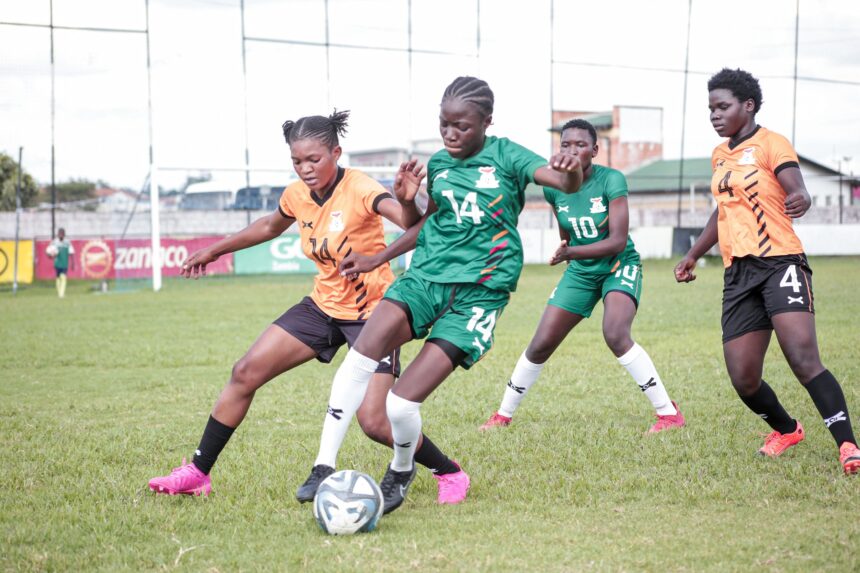 Zambia U17 players during a national selection exercise held in Lusaka in January 2014. (Photo via FAZ media)