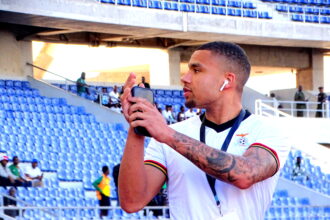 Frankie Musonda at the Levy Mwanawansa stadium in Ndola before Zambia's AfCON qualifier against Ivory Coast on November 17, 2023. (Photo by Michael Litebele)