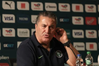 Nigeria's Super Eagles coach Jose Peseiro during a press conference Alassane Ouattara Olympic Stadium. (Photo via CAFonline)