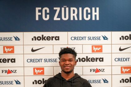 Joseph Sabobo Banda unveiled at FC Zurich. (Photo/courtesy)