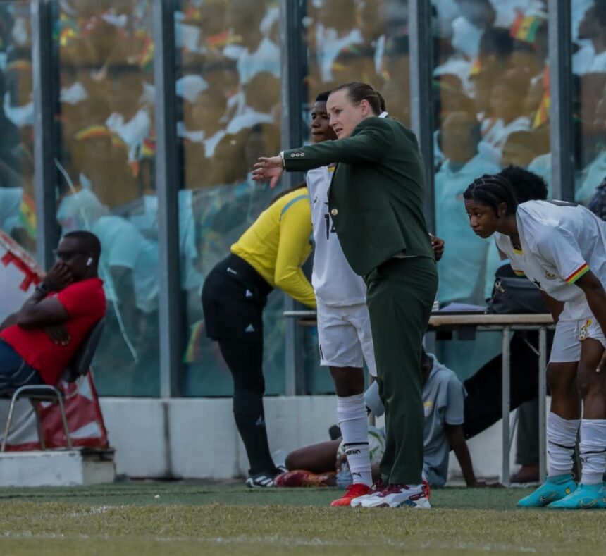 Ghana Women's National Team coach, Nora Hauptle. (Photo via GFA media)