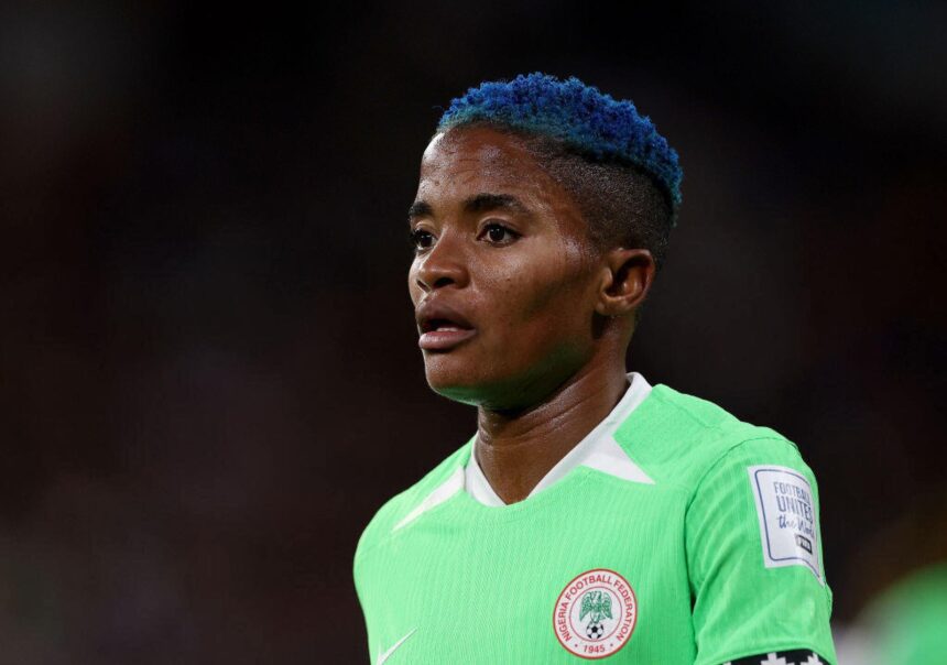 Rasheedat Ajibade. (Photo by Elsa - FIFA/FIFA via Getty Images)