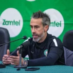 Morocco Women's National Team coach, Jorge Vilda during the post-match press conference at the Levy Mwanawansa stadium in Ndola. (Photo/BolaNews Gallery)