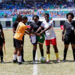 Zambia defeated Uganda 2-0 in the first leg of the 2024 FIFA U-17 Women's World Cup qualifiers. (Photo via FAZ media)