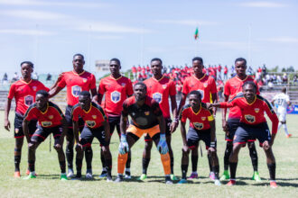 FC MUZA team during their ABSA Cup semifinal against against Kabwe Warriors last Saturday in Kitwe. (Photo via FAZ media)