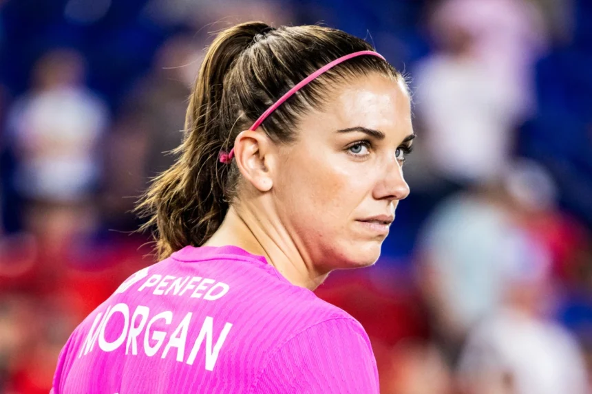 Alex Morgan of San Diego Wave FC after a match against NJ/NY Gotham FC at Red Bull Arena in Harrison,. (Photo via Getty Images)