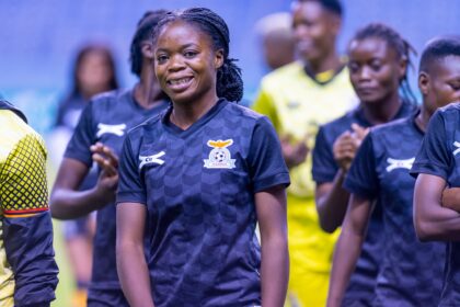 Esther Munchinga during training with the Copper Queens. (Photo via FAZ media)
