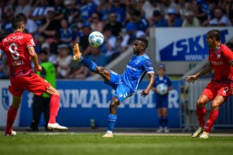 Musonda in action for FC Magdeburg against VfL Bochum on July 20, 2024 at the Avnet Arena in Magdeburg. (Photo via FC Magdeburg)