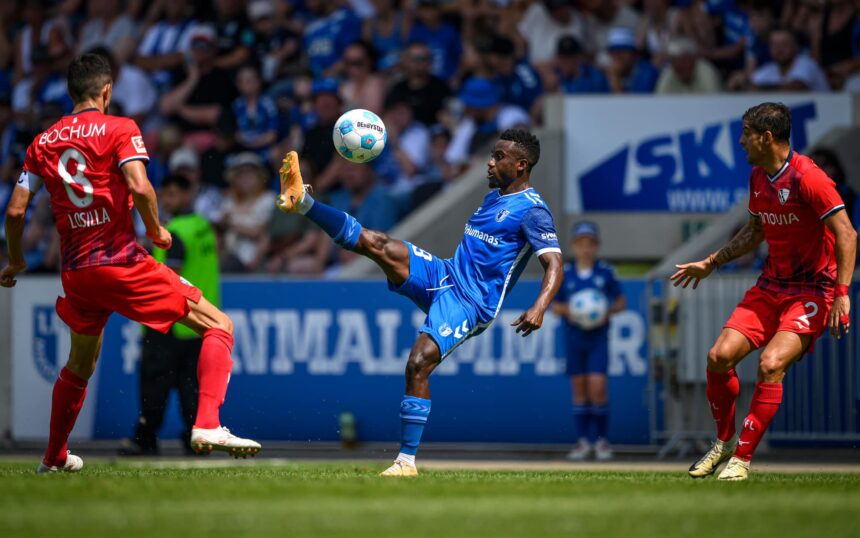 Musonda in action for FC Magdeburg against VfL Bochum on July 20, 2024 at the Avnet Arena in Magdeburg. (Photo via FC Magdeburg)
