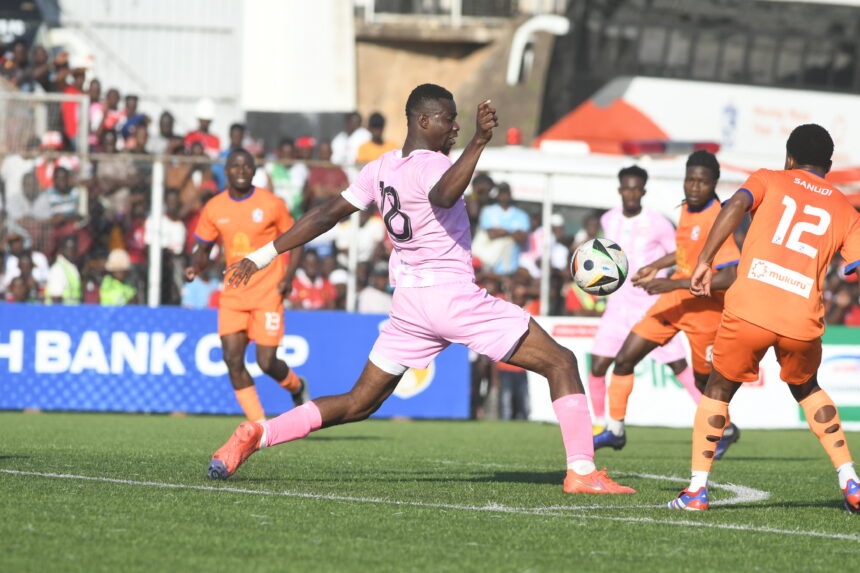 Wanderers and Bullets players in action during Sunday's 2024 FDH Bank Cup. (Photo by Bobby Kabango )