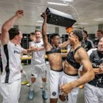 Miguel Chaiwa celebrates with his teammates after qualifying for the UEFA Champions League. (Photo via FB/BSC Young Boys)