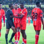 FILE PICTURE: Red Arrows's Godfrey Ngwenya talking to the referee during the 2024 Yanga Day in Tanzania. (Photo via Red Arrows FC media)