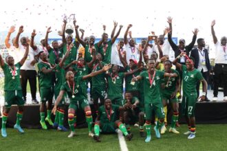 Zambia won the 2022 Cosafa U-20 Championship to qualify for the 2023 Afcon where they were eliminated in the group stage. (Photo via Cosafa media)