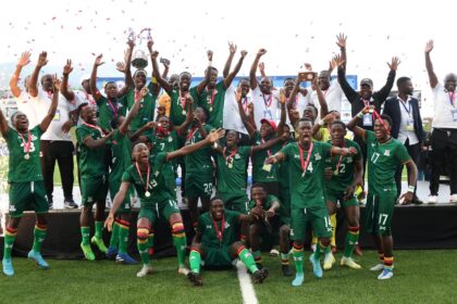 Zambia won the 2022 Cosafa U-20 Championship to qualify for the 2023 Afcon where they were eliminated in the group stage. (Photo via Cosafa media)