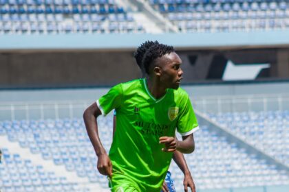 Titus Chansa in action for Mutondo Stars. (Photo via FAZ media)